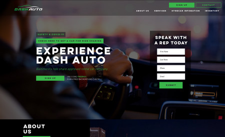 Dash Auto Rental: Multi-Page Website