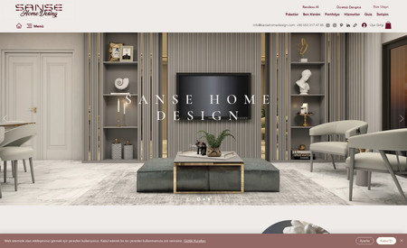 Sanse Home Design: Sanse Home Design, İç mimarlık ve tasarım atölyesi hizmet ve portfolyo sitesi olarak hazırlandı. İYS ile dinamik hizmet sayfaları düzenlendi. Velo ile özel bir "Sizin Sitiliniz" testi eklendi. Velo özel geri bildirim ve sipariş formları oluşturuldu.