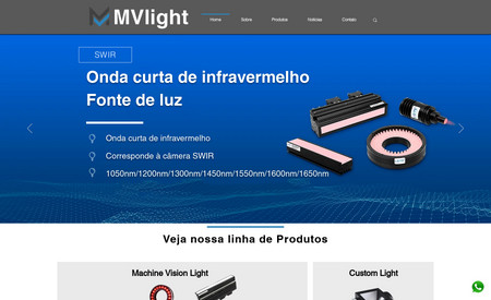 MVlight: Design e construção site