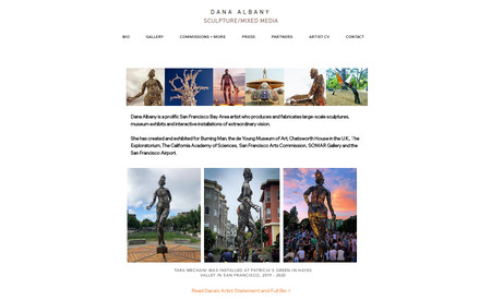 International Sculptor: Full site design, all portfolios
Updates as my client is constantly invited to be in exhibitions and she receives many requests for custom commissions because of the website.