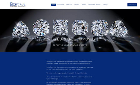 Swiss Duti Free Diamonds: Refonte totale du site web et de son logo