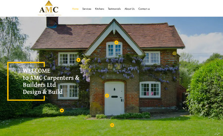 AMC New Branding : I had the pleasure of designing a website for AMC, a leading Carpentry and Building specialist in Kent, UK, with over 40 years of experience. The website mirrors their commitment to excellence, guiding clients through every step of the process – from professional drawings to project completion. It encapsulates AMC's passion for making dream homes a reality, showcasing their full-service capabilities and dedication to client satisfaction.