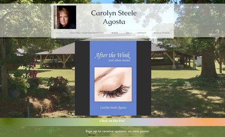 Carolyn-Agosta: Mainstream author who blogs shorts stories to her fans.  Lists public speaking events and links to purchase publications. 