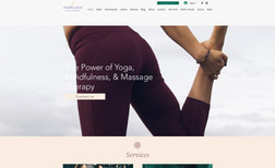 Chastity Jewel A website centered on yoga and massages, a perfect...