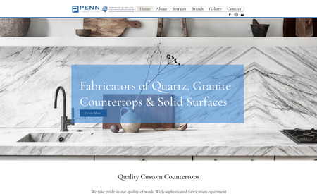 Penn Fabricators | NE Quartz: Website Design project