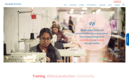 Second Stitch: We revamped this website for Second Stitch; a wonderful social enterprise that supports women from diverse backgrounds through textiles. We redesigned their existing site, setup customised forms and used a database collection to help showcase their amazing team.