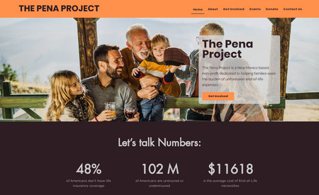 The Pena Project: A non-profit helping families with unexpected end-of-life costs.