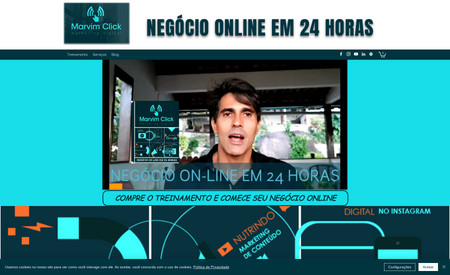 Negócio Online em 24 Horas: Projeto da Marvim Click Digital de aceleração dos resultados online através da propagação do Marketing Digital para empresas e empreendedores.