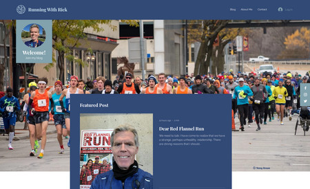 Running With Rick: I have design this complete website including logo and all pages