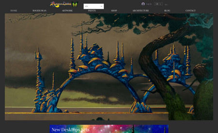 Roger Dean: Designed in Two Days - complex ecommerce site for word renowned artist Roger Dean