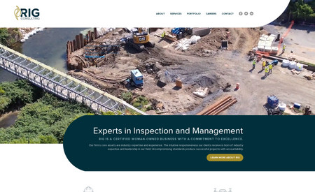 RIG Consulting: RIG is a woman-owned firm dedicated to high quality and safe oversight of infrastructure construction for transportation and facilities projects utilizing industry-trained field staff and dedicated management support.