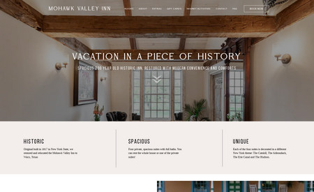 Mohawk Valley Inn: Mohawk Valley Inn is a historical inn located in Waco, Texas. They approached us with the need to establish an online presence and create a brand. 