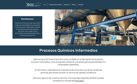 DC Chemicals: Industrial webpage for DC Chemicals that manufactures fertilizers, adherents, emulsificators and all kind of chemical manufacturing.