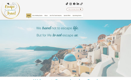 EscapeAnywhereTravel: Some redesign to lighten and make more engaging as well as SEO and Accessibility services.