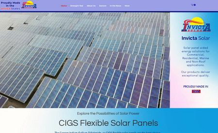 Invicta Solar: I designed the website from scratch. I owners wanted to have a website for their new business venture selling foldable solar panels. There was too much information to be provided with utmost UI/UX experience. I am happy to have delivered to my client's expectations.