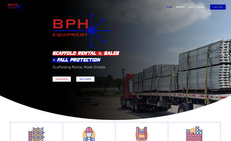 Bph Equipment: BPH Equipment LLC is a nationwide scaffold rental and sales company, headquartered in Port Arthur, TX with more than 75 years of combined experience. 