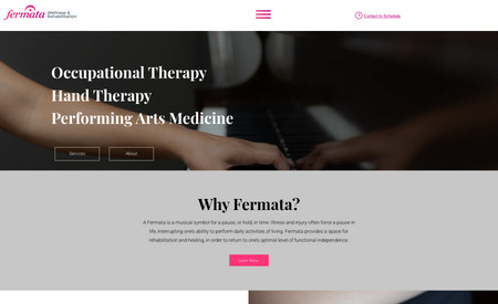 Fermata Wellness: New Company Classic Website Design