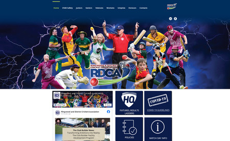 Rdca: Ringwood District Cricket Association. Cricket Club. Large Cricket Association. Blog, Newsletter, Buttons, Graphics