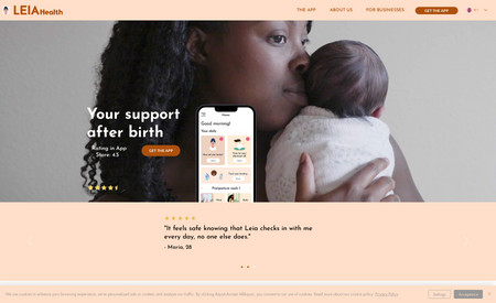 LEIA: App for expecting mothers
