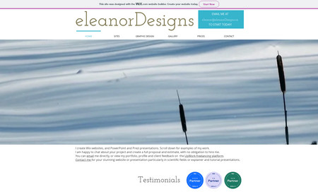 eleanordesigns: My own site, with links to some of my clients' sites