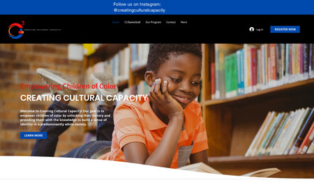 Creating Cultural Capacity | Summer Camp: Created a Classic Wix website. Included Wix forms and private parent portal page. 