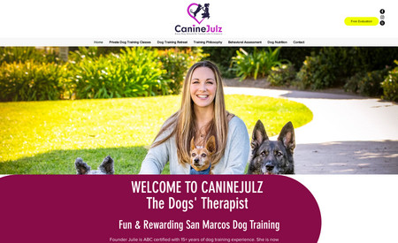 CanineJulz: SEO client ranking and driving traffic from Carlsbad, CA.