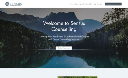 Sensus Counselling: Classic Website Design | On-Page SEO