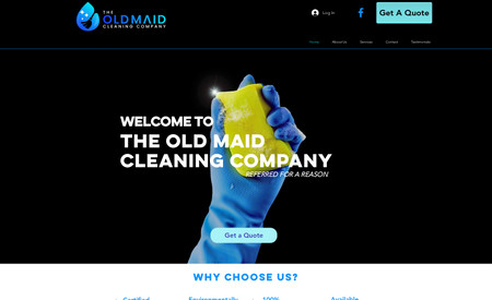 Oldmaid: Cleaning Company we did branding and site on. 