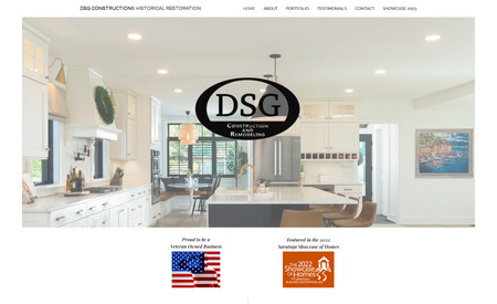 DSG Construction: A Simple, Single Page Website for a Luxury Construction Business