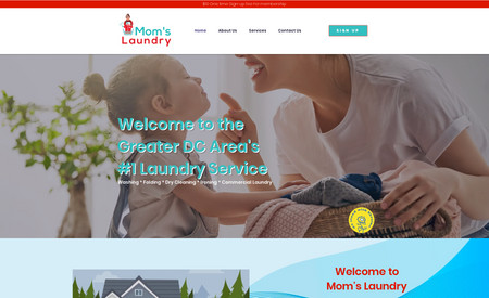 Mom's Laundry: Since 1936, Mom's Laundry has been committed to providing service of the highest quality to the Hotels, Restaurants, Government Agencies, Salons, Universities and many others. Their mission at Mom's Laundry is simple: Take care of your laundry just like your Mom would. UpCode helped design a new brand identity, engaging website, and digital marketing approach to refreshing the connection with Mom's Laundry's current customers.