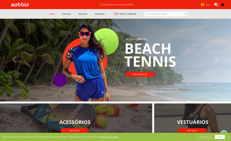 Sabbia: Loja Virtual de Beach Tennis