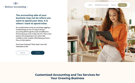 Accounting Firm: Basic Package (Up to 1 page website) for $2000