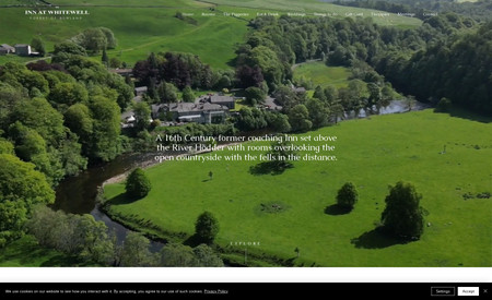 Inn At Whitewell: A full website redesign of this stunning 16th Century former coaching Inn set above the River Hodder with rooms overlooking the open countryside with the fells in the distance. 

Website 
Drone 
Photography 
Full redesign