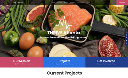 Nonprofit: ThriveAtlanta Website Creation