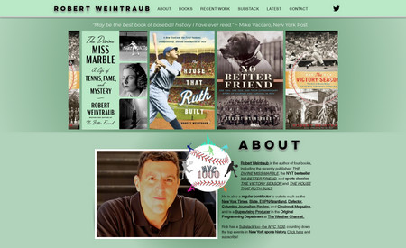 Robert Weintraub - Published Author : Created a design and logo, light SEO for his writing and published work