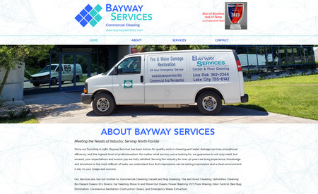 Bayway Cleaning Services: Website redesign and clean up.