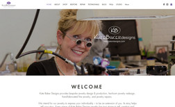 Kate Baker Designs Website for a jewelry shop