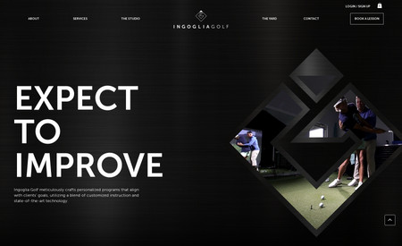 Ingoglia Golf: Custom website design and build for PGA, Award-winning Golf Instructor Joe Ingoglia