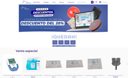 Bruce Medica: Diseño de E-commerce  y catálogo personalizado,  Integración con Merchant y Meta para estrategia de Ads.