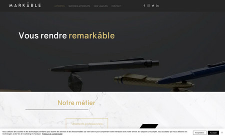 Markable: Advanced website