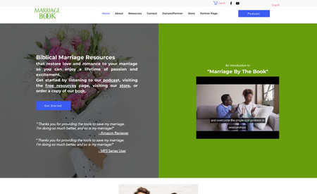 marriage-by-the-book: Increased website user engagement after it was redesigned by 99Wix