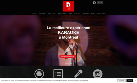ledatekaraoke: Site web présentant le meilleur club de Karaoke à Montréal. Inscription en ligne, catalogue de chanson , présentation des événements et Réservation en ligne