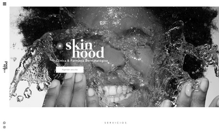 Skinhood: Sitio web dermatológico donde se diseñó sitio web por completo