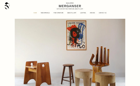 Galeriemerganser Com: Re-design website