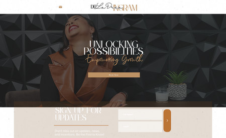 Dr. LaDrea Ingram: Redesigned Website to match revamped brand