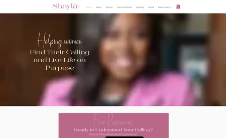 Shayla Hilton: Signature branding + web design for a purpose-focused coach with multiple brands as an author, speaker, and podcaster. 