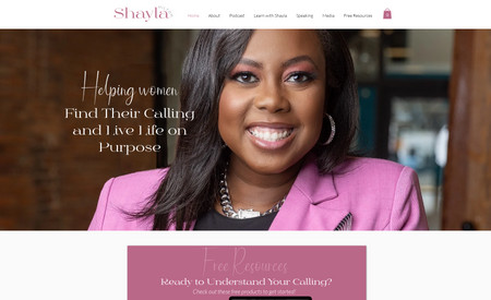 Shayla Hilton: Signature branding + web design for a purpose-focused coach with multiple brands as an author, speaker, and podcaster. 
