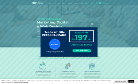 RRP Digital: Site para agência de marketing diital