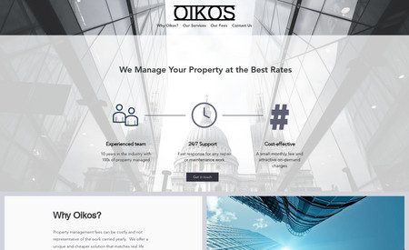 Oikos: Gave this website a complete new look, modified it according to the modern needs. One of the premium Real Estate service providers in London.