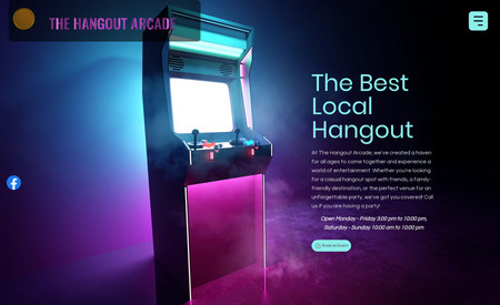 The Hangout Arcade: Designing a website for a local arcade. Created a promotional video for them as well that acted as a virtual tour.